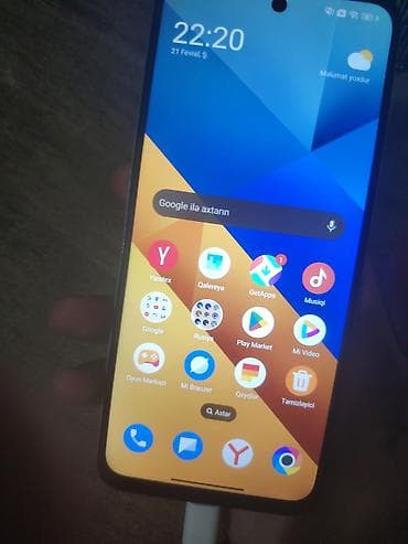 redmi 12s ekran: Poco M6, 128 GB, rəng - Bej, Sensor, Barmaq izi, Face ID — 3