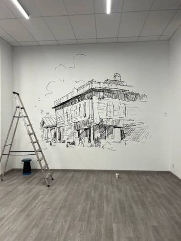 sekiller cekmek: Divar rəsimlərinin çəkilməsi🎨 Qiymət rəsmə və onun ölçüsünə uyğun — 2
