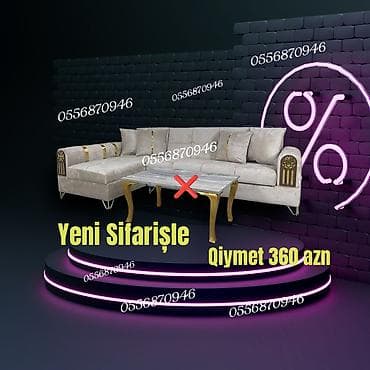 yeni ramana: Künc divan, Yeni, Açılmayan, Bazasız, Parça, Şəhərdaxili pulsuz çatdırılma — 7
