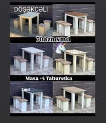 masa və oturacaqlae: Yeni, Masa və oturacaqlar — 1