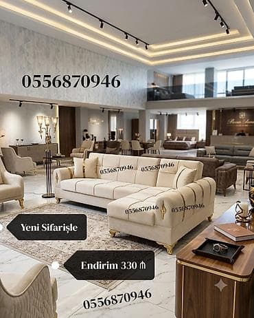 Ev və bağ: Künc divan, Yeni, Açılan, Bazalı, Parça, Şəhərdaxili pulsuz çatdırılma — 1