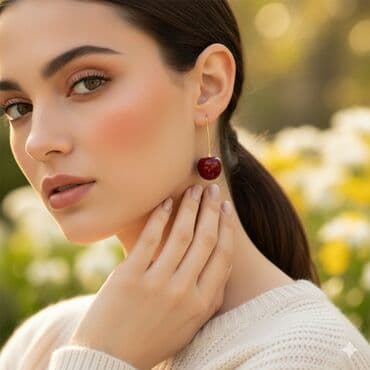 qizil kulce satilir: 3 sırğa.İşlənməyiblər — 2