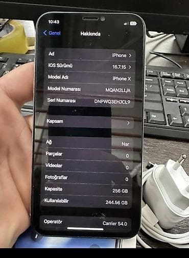 windows telefonlar: IPhone X, 256 GB, Zəmanət, Face ID, Sənədlərlə — 3
