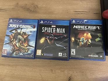 PS4 (PlayStation 4) komplekti - Konsol: PS4 (şəkildə göstərilən — 4