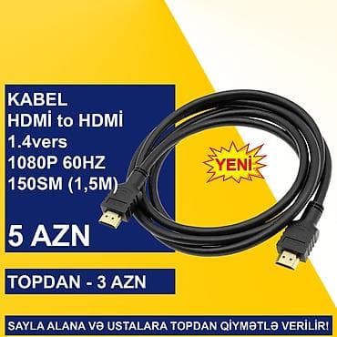 ТВ и видео: HDMİ Kabellər SAYLA ALANA VƏ USTALARA TOPDAN QİYMƏTLƏ VERİLİR! ⭐Type-C — 10