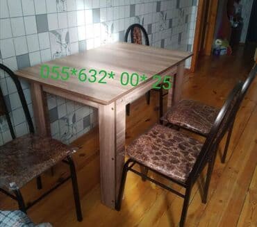 столы и стулья для бара: Stol stul desti masa və oturacaqlar desti. Stollar və oturacaqlar — 1