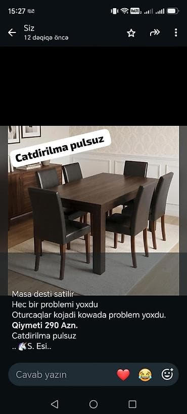 pufik satilir: Mada desti satilir 290 Azn real aliciya endirim var.unvan bayil — 1