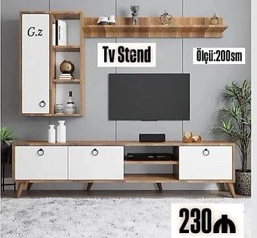 tvi alti: Yeni, Düz TV altlığı, Polkalı, Laminat, Azərbaycan — 1