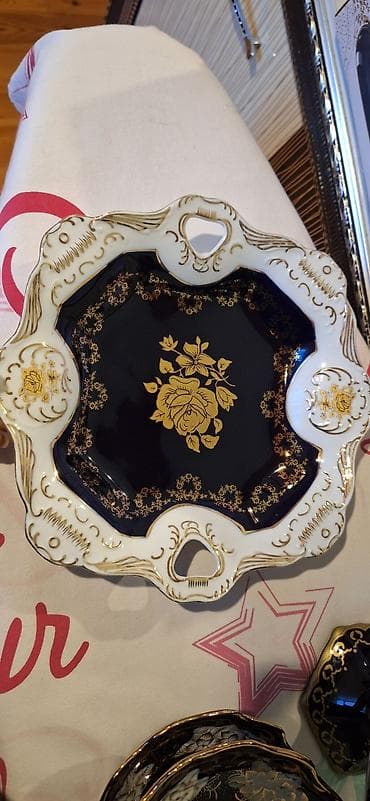 pul qab: Boşqablar, 1 əd, Farfor — 1