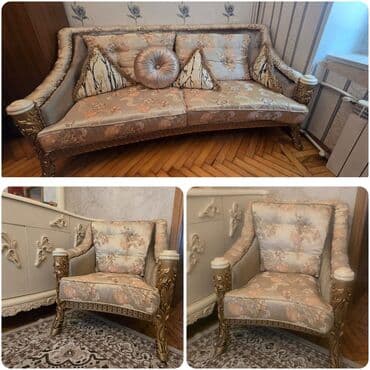 Lincoln: Б/у, Диван, 2 кресла — 1