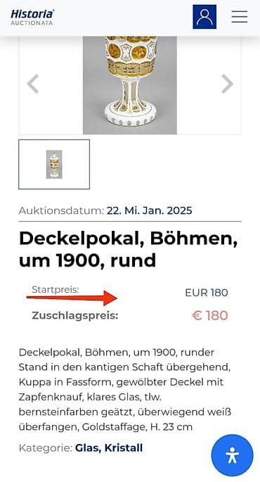 uzerlik qabi: Qədəhlər, rəng - Qızılı, Şüşə, 1 əd — 7