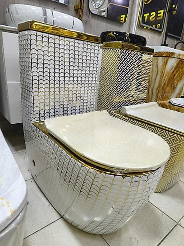 Lüks dizaynlı kompakt unitaz - Material: yüksək keyfiyyətli keramika