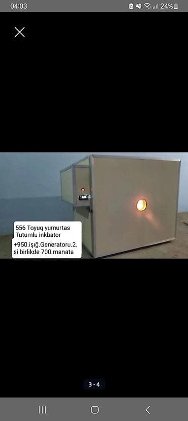 Biznes üçün avadanlıq: 556 ədəd toyuq yumurtası tutumlu inkubator - Geniş daxili kamera və — 1