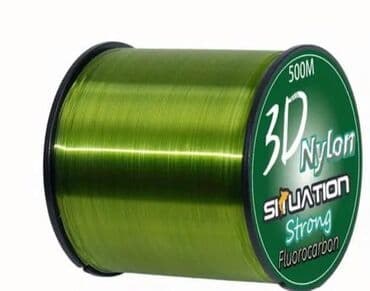 baliq tutmaq ucun tor: Neylon balıqçılıq ipi ( leska)– böyük həcmli makara - Uzunluq: 500 m — 1