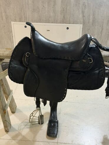 Xaltalar, qayışlar və tasmalar: Məhsul: At yəhəri və komplekt dəri avadanlıq Təsvir: - Rəng: qara — 5
