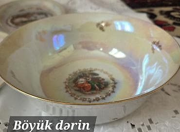 nimce: Nahar dəsti, rəng - Ağ, Farfor, 6 nəfərlik — 3