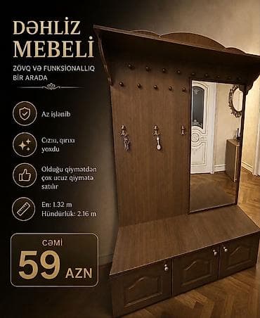 ucuz dolab: ✨ Evinizə zövq və eleqantlıq qatacaq dəhliz mebeli ✨ Səliqəli — 1