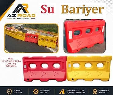 mal satisi: Su Bariyeri Ölçü-1.3x0.7x0.14x0.28m Çəki-7 kg Reflektorla Ətraflı — 1