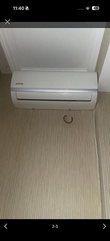 Kondisioner Gorenje, İşlənmiş, 50-60 kv. m, Split sistem