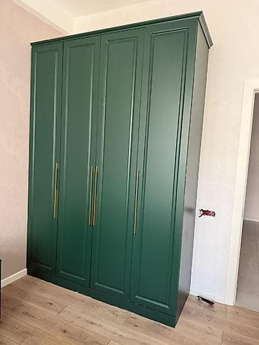 Mebel: Yeni, 4 qapılı, Rəngli, Taxta, Açılan, Düz dolab — 1
