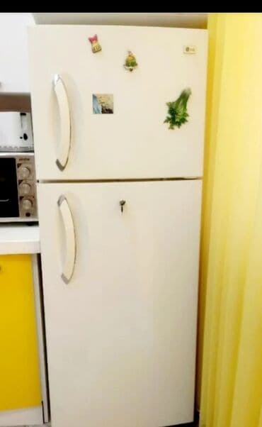 xaladenik ustası: İşlənmiş 2 qapılı LG Soyuducu Satılır, rəng - Ağ, Təkərli — 1