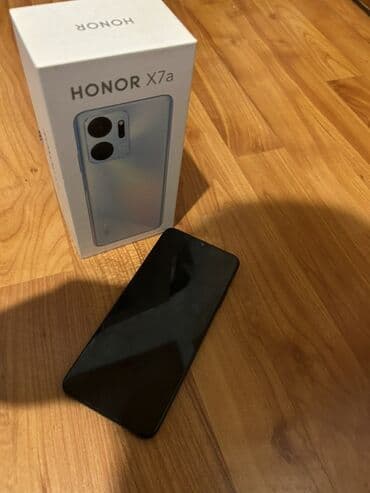 wifi modem satilir: Honor X7a, 128 GB, rəng - Qara, Barmaq izi, İki sim kartlı, Face ID — 3