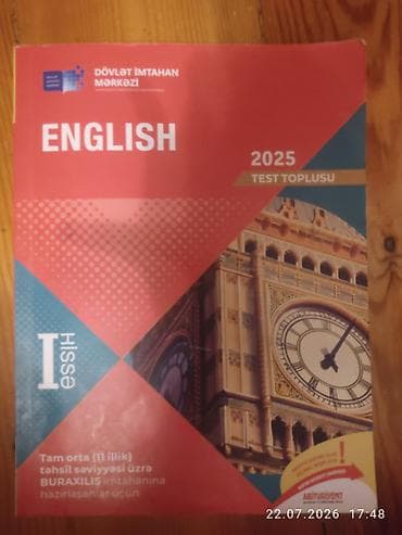 İngilis dili Testlər 11-ci sinif, DİM, 1-ci hissə