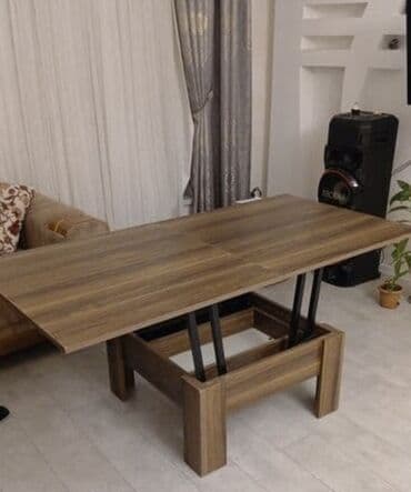 Dördbucaq masa, Transformer, Təkərsiz, Teksturalı laminat, Zəmanətsiz