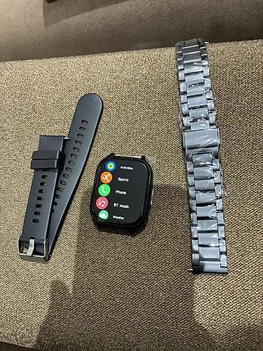 Smart saatlar: Ağıllı saat + 2 dəyişdirilə bilən qayış - Kvadrat formalı sensorlu — 2