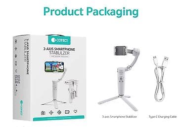 COTECH 3-oxlu smartfon stabilizatoru - 3 ox üzrə mexaniki
