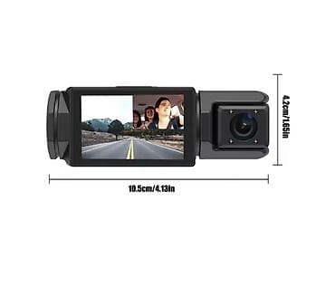 video maqnitafon: Avtomobil üçün iki kameralı DVR (FHD 1080P) - Ön və salon kamerası — 3