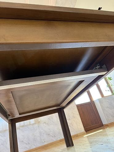 mdf qapi: Qonaq masası, İşlənmiş, Açılan, MDF, Kvadrat masa — 4