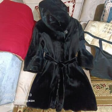 qisa balonka: Palto, M, rəng - Qara — 6