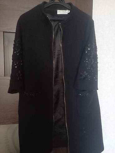 ucuz elf bar: Palto, Max Mara, 2XL, rəng - Qara — 1