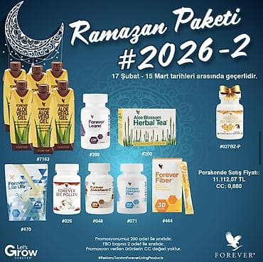 sirqa sekilleri: Forever Ramazan Paketi 2026 Tarix: 17 Fevral – 15 Mart Paket — 2