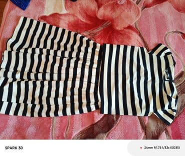 женские купальники в полоску: Повседневное платье, Миди — 3