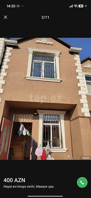 mida satis: Masazır 3 otaqlı, 61 kv. m, Yeni təmirli — 2