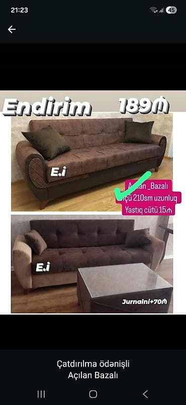 Di̇van-kravat, Açılan, Bazalı, Parça, Ödənişli çatdırılma