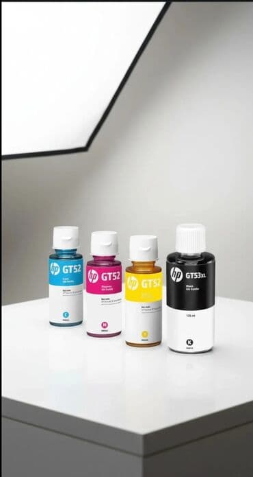 Kompüter və noutbuk aksesuarları: HP GT52/GT53/GT51 orijinal boya seti - Rənglər: Cyan (GT52), Magenta — 1