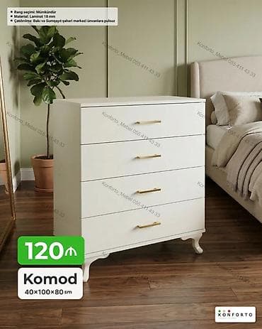 Komod – 40×100×80 sm - Material: 18 mm laminat - Rəng seçimi lalafo.az -da Komod – 40×100×80 sm - Material: 18 mm laminat - Rəng seçimi