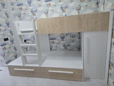 круглый стол трансформер: Для девочки и мальчика, Новый, Кровать, С матрасом, С выдвижными ящиками, Ламинат — 4