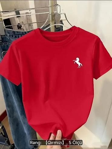 Kişi geyimləri: Unisex qısaqoll T‑şört - Material: yumşaq, nəfəsalan toxuma — 1