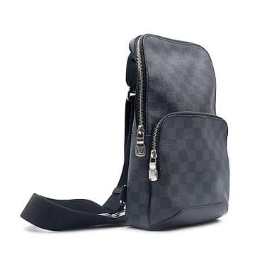 orginal canta: Louis Vuitton kişi çiyin/xaç çantası – Damier Graphite kanvas - — 3