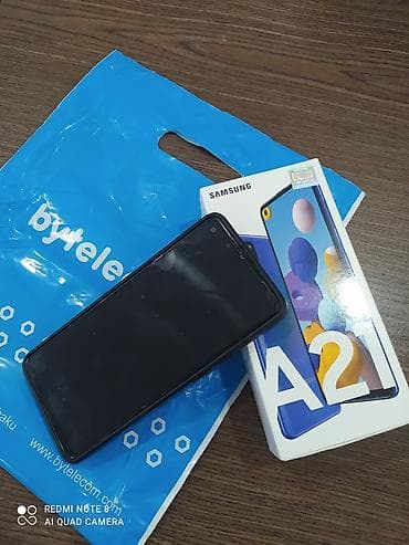 Компьютеры, ноутбуки и планшеты: Samsung Galaxy A21S, 32 ГБ, цвет - Голубой, Две SIM карты — 3