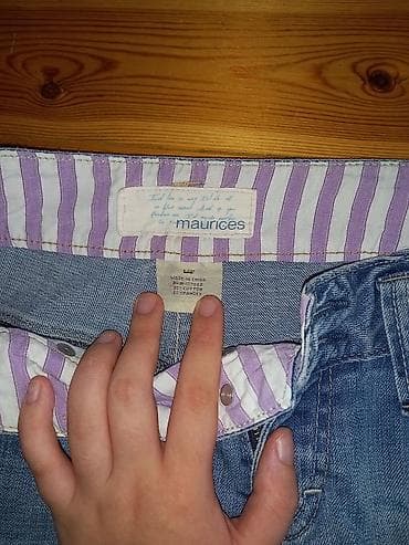 qadin kemeri: Maurices brendinin cins şortu - Rəng: açıq mavi, yüngül “wash” — 3
