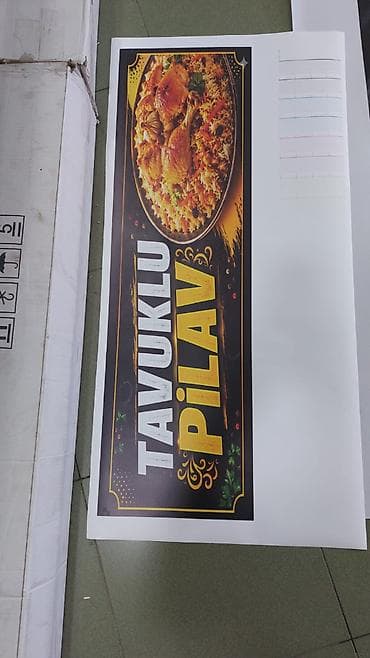Reklam, çap: Vinil,banner,setka vinil,flex banner, İşıqlı reklam. Qabarıq hərflər — 3