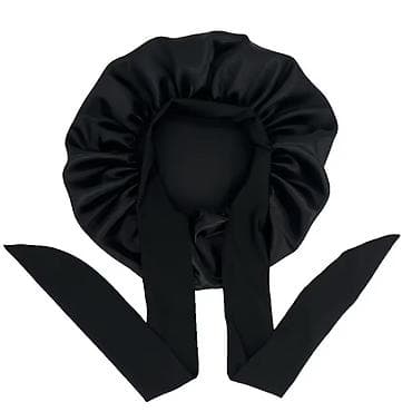 papag sekli: Saten saç boneti – gecə saç qoruyucu başlıq - Material: yumşaq və — 1