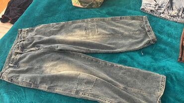 утягивающее белье для полных женщин: - Məhsul: Geniş kəsimli denim şalvar - Material: 100% koton denim - — 2