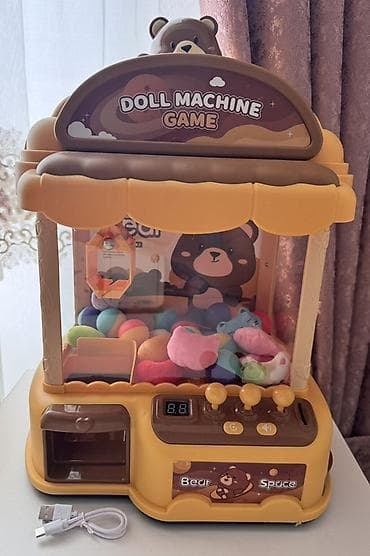 Oyun dəstləri: Uşaq üçün “Doll Machine Game” mini kran aparatı - Rəng: sarı-qəhvəyi — 2