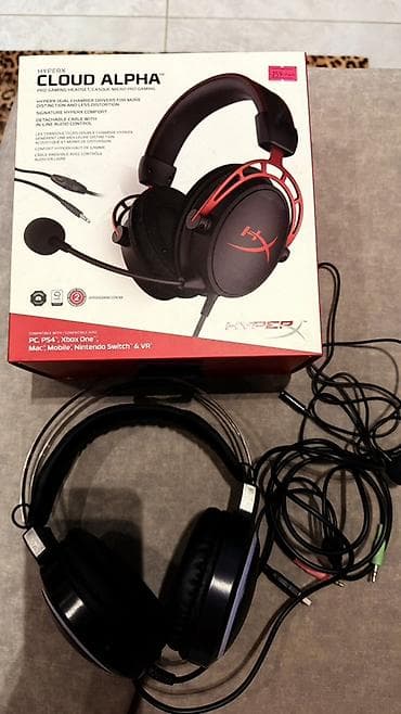 komputer adapter: HyperX Cloud Alpha – Pro Gaming Headset Xüsusiyyətlər: tam yenidir — 2